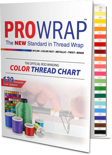 ProWrap Thread Color Chart – 139 Swatch Portfolio for Custom Rod Building