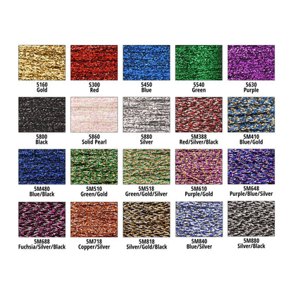 ProWrap Metallic Braid Thread – 1/16" Flat Braid