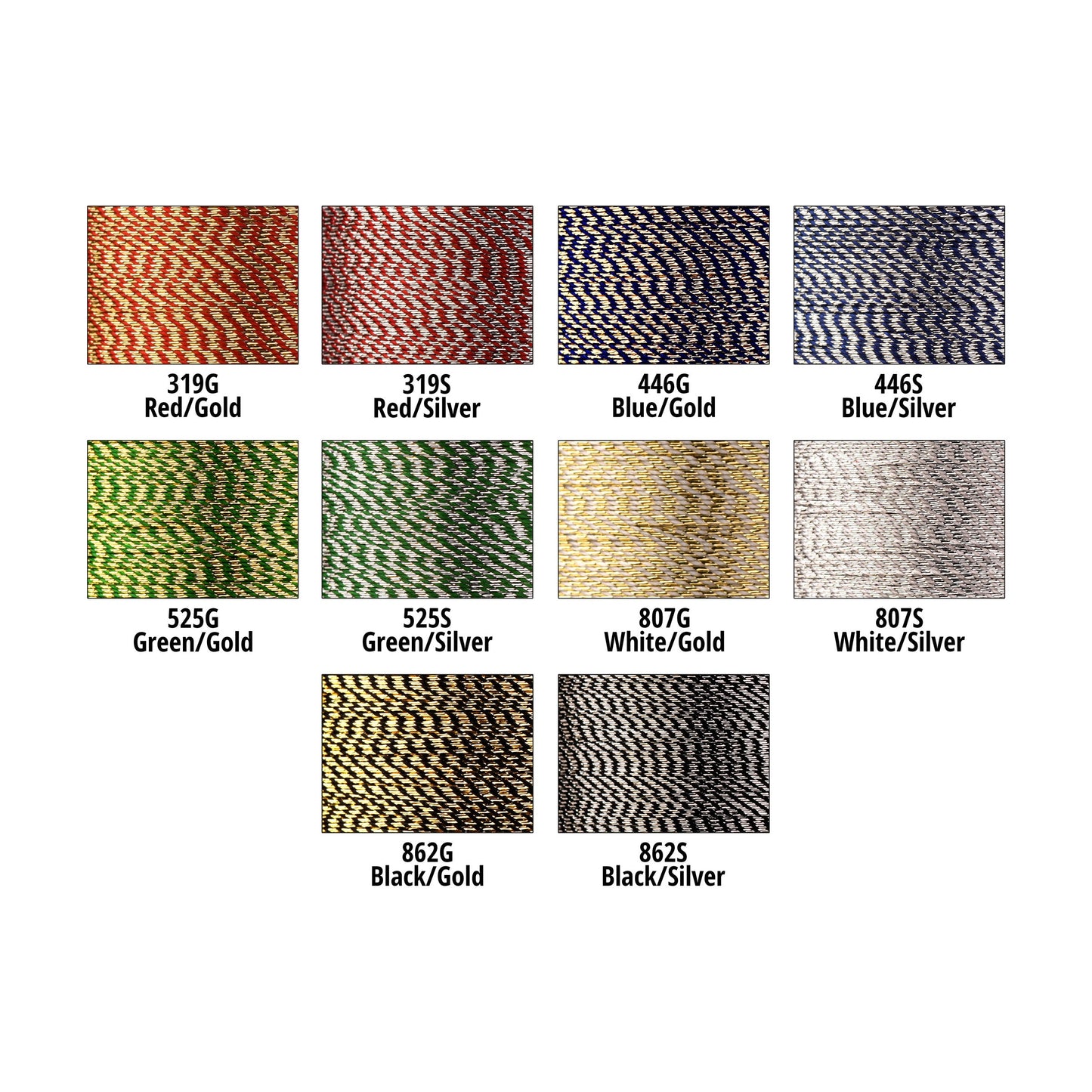 ProWrap Metallic Twist Rod Winding Thread – Size C (100 Yards)